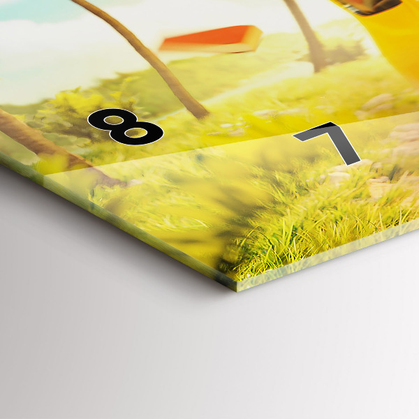 Vízszintes üvegóra Autó szörfdeszkával