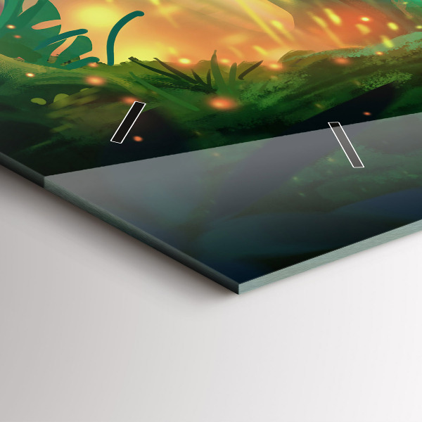 Vízszintes üvegóra Gyermekek a mesebeli erdőben