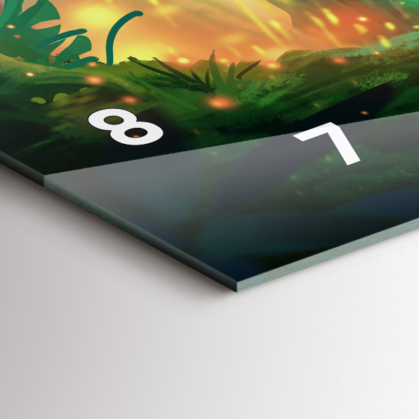 Vízszintes üvegóra Gyermekek a mesebeli erdőben