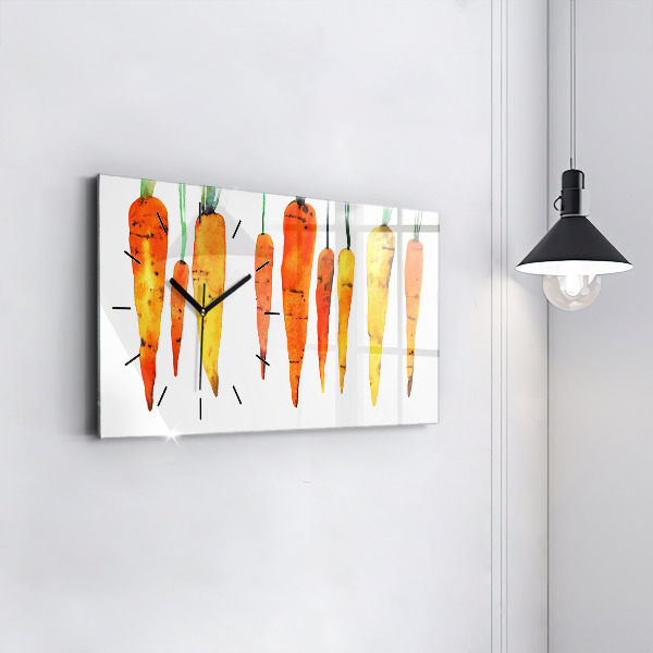 Vízszintes üvegóra Sárgarépa illusztráció