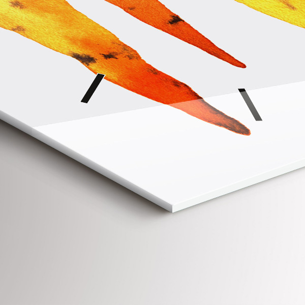 Vízszintes üvegóra Sárgarépa illusztráció