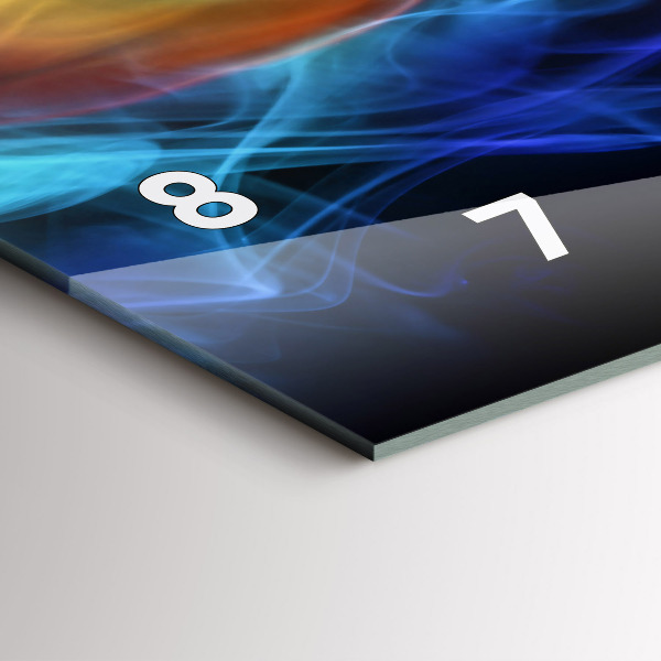 Vízszintes üvegóra Absztrakt színes vonalak