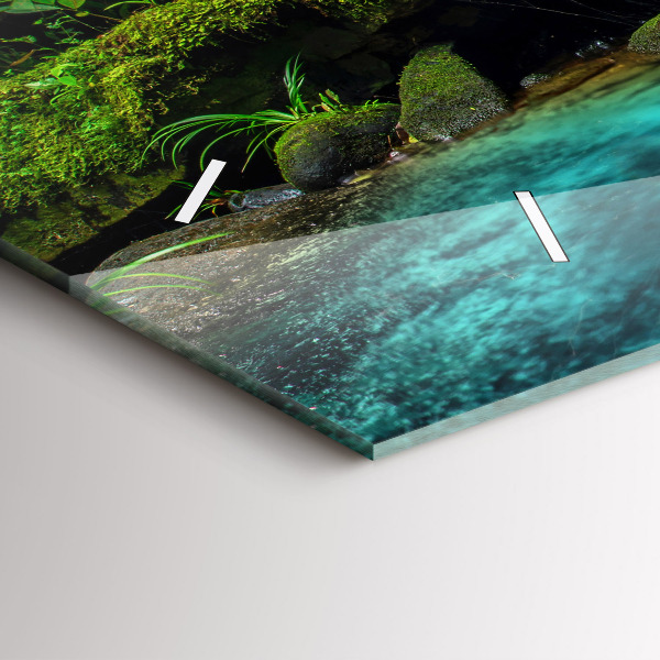 Vízszintes üvegóra Thaiföld vízesés