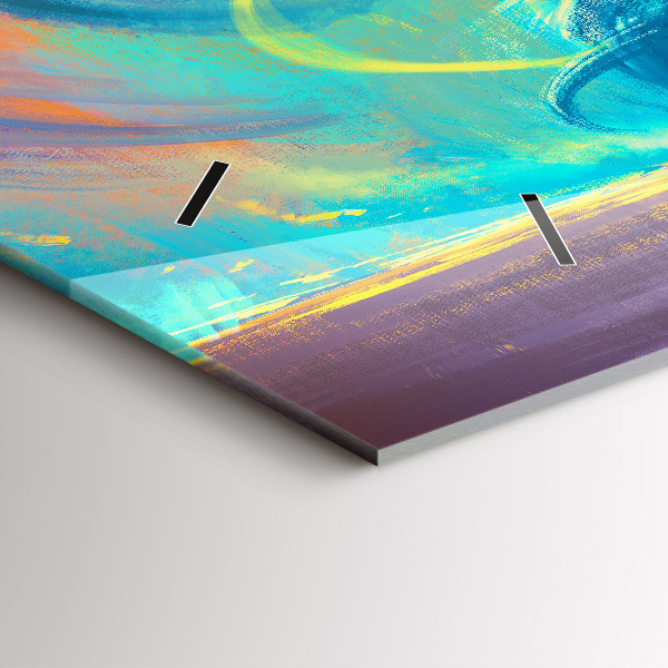 Vízszintes üvegóra Baba és léggömbök