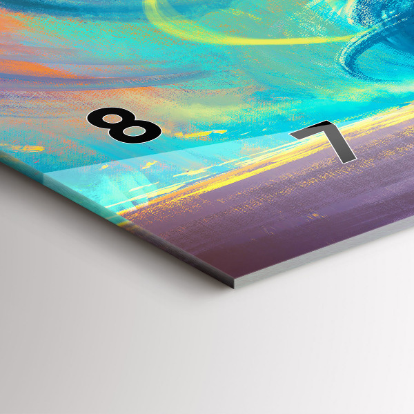 Vízszintes üvegóra Baba és léggömbök