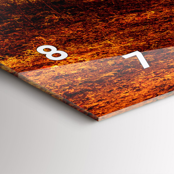 Vízszintes üvegóra Erdei táj a napon