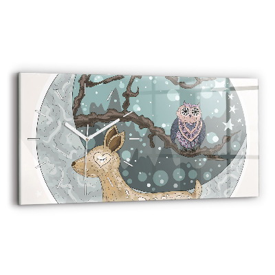 Vízszintes üvegóra Éjszakai állatok Hold