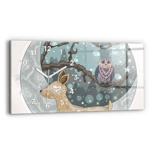 Vízszintes üvegóra Éjszakai állatok Hold