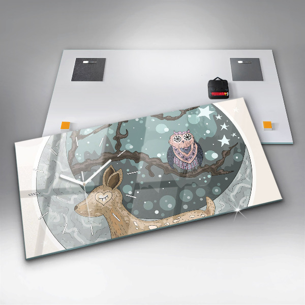 Vízszintes üvegóra Éjszakai állatok Hold