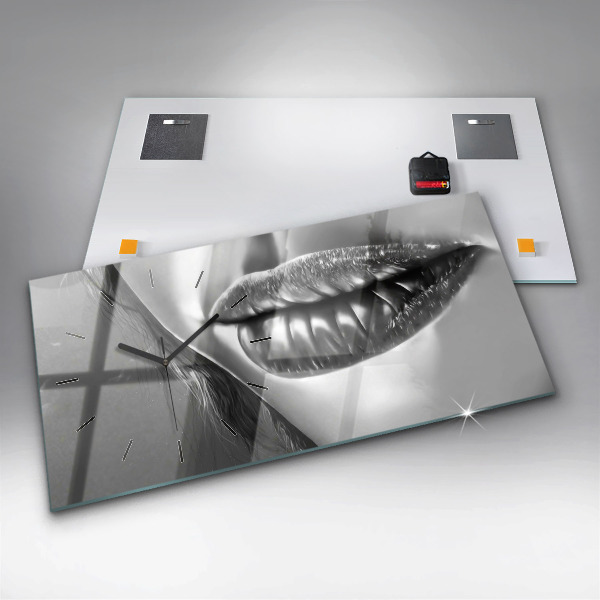 Vízszintes üvegóra Női ajkak