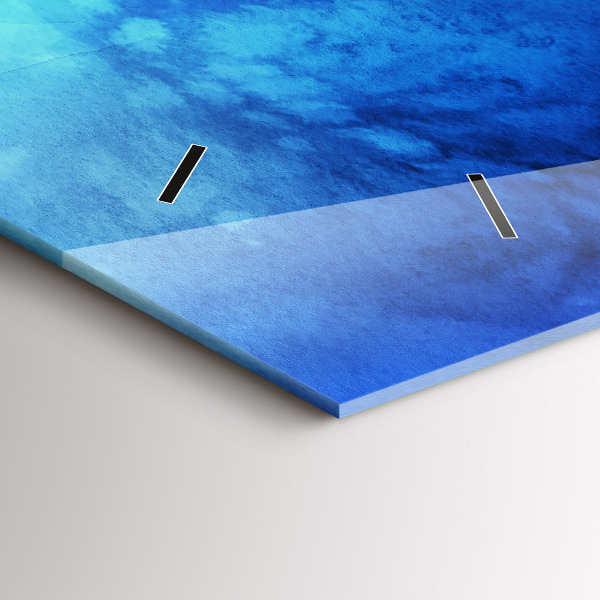 Vízszintes üvegóra Színes foltok