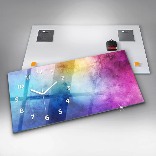 Vízszintes üvegóra Színes foltok