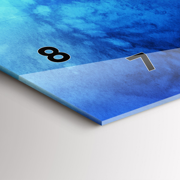 Vízszintes üvegóra Színes foltok