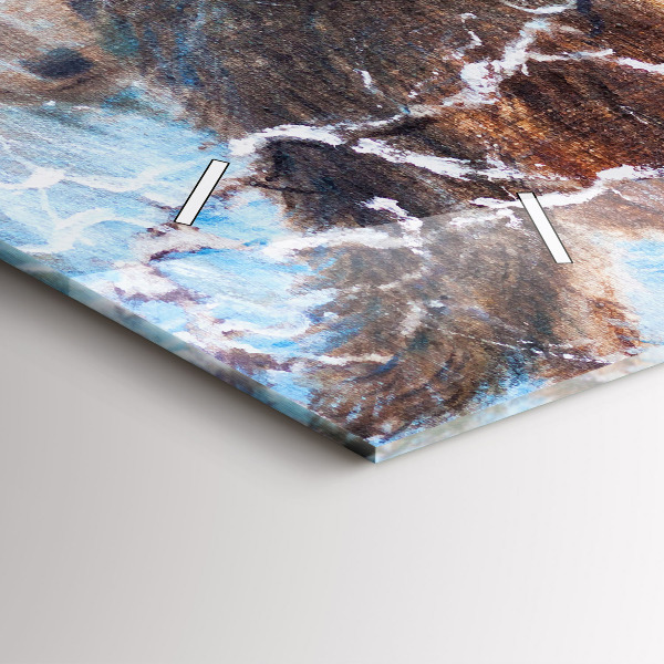 Vízszintes üvegóra Farkasok az erdőben