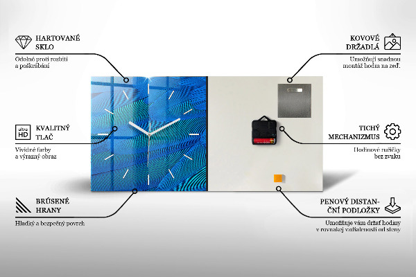 Vízszintes üvegóra Absztrakt geometria