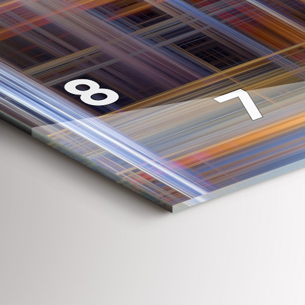 Vízszintes üvegóra Absztrakt geometria