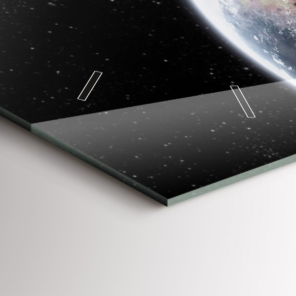 Vízszintes üvegóra Föld Hold Nap