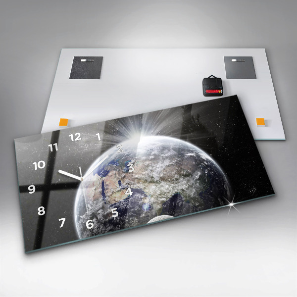 Vízszintes üvegóra Föld Hold Nap