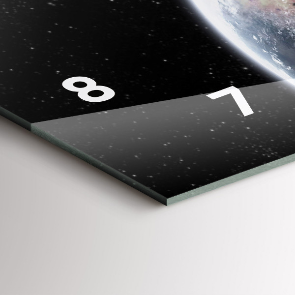 Vízszintes üvegóra Föld Hold Nap