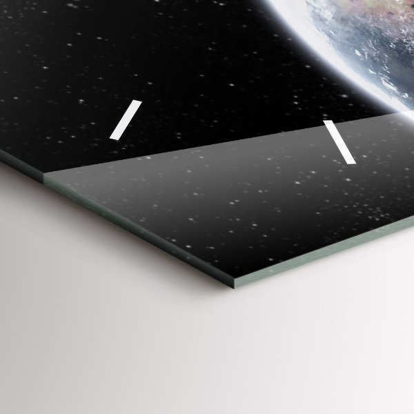 Vízszintes üvegóra Föld Hold Nap