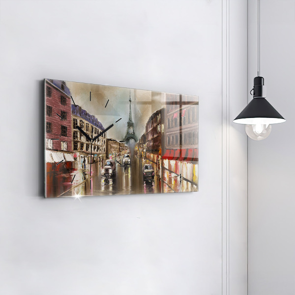 Vízszintes üvegóra Párizs városa