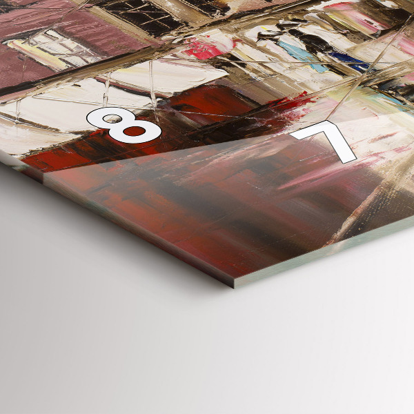 Vízszintes üvegóra Párizs városa