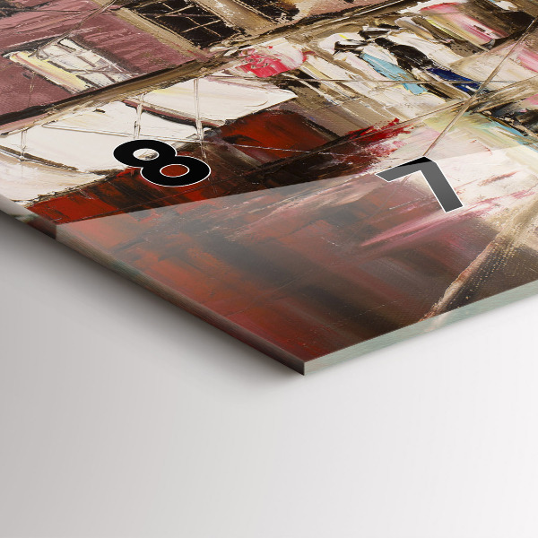 Vízszintes üvegóra Párizs városa