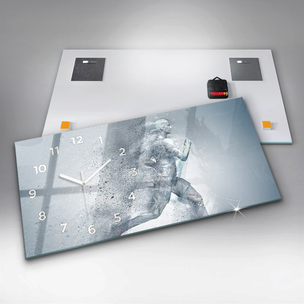 Vízszintes üvegóra Futó ember