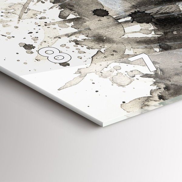 Vízszintes üvegóra Festett portré