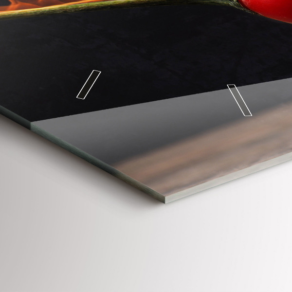 Vízszintes üvegóra Pepperoni paprika