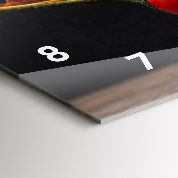 Vízszintes üvegóra Pepperoni paprika