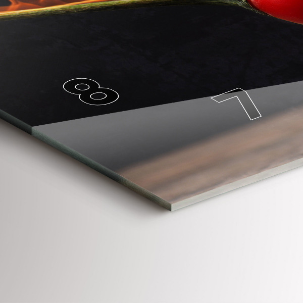 Vízszintes üvegóra Pepperoni paprika