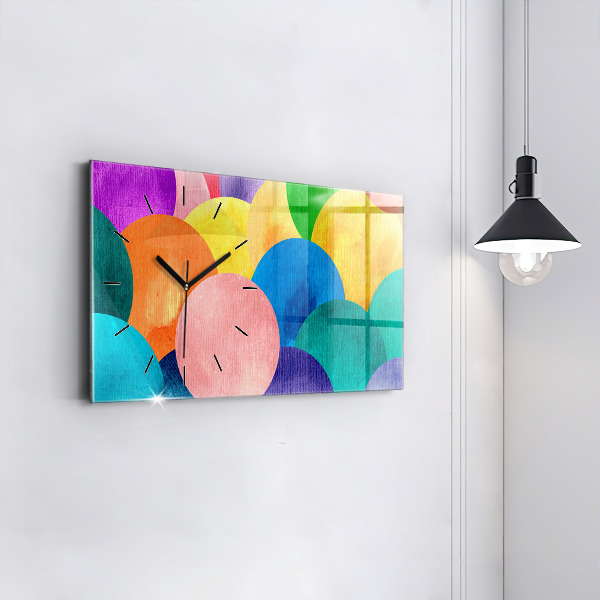 Vízszintes üvegóra Absztrakt körök