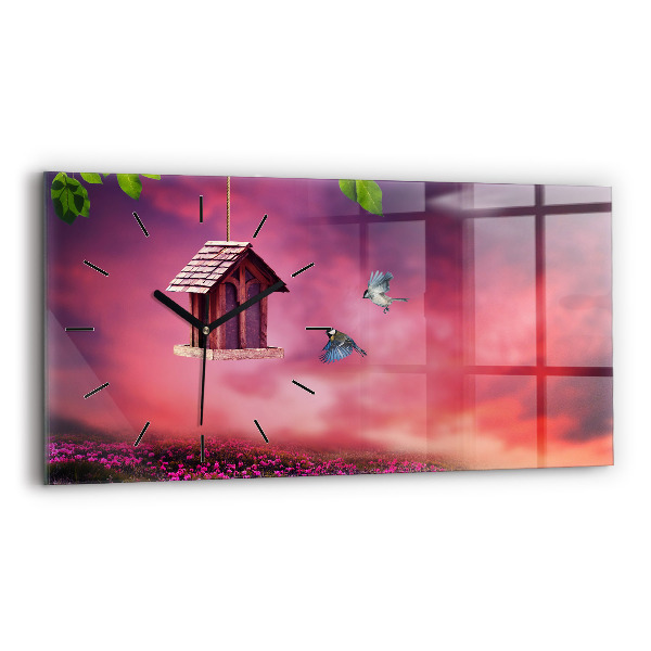 Vízszintes üvegóra Ház a madarak számára