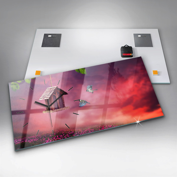 Vízszintes üvegóra Ház a madarak számára