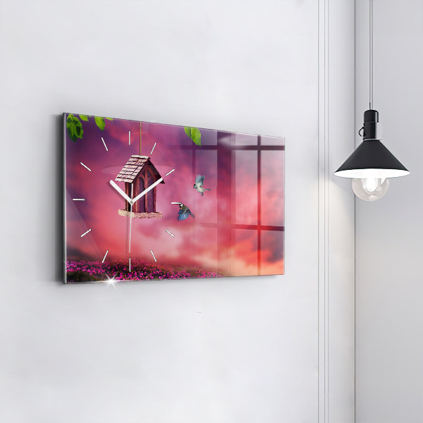 Vízszintes üvegóra Ház a madarak számára