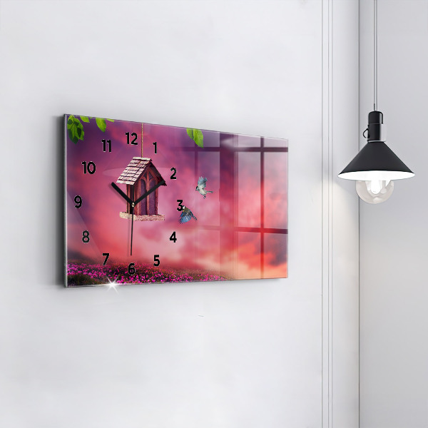 Vízszintes üvegóra Ház a madarak számára