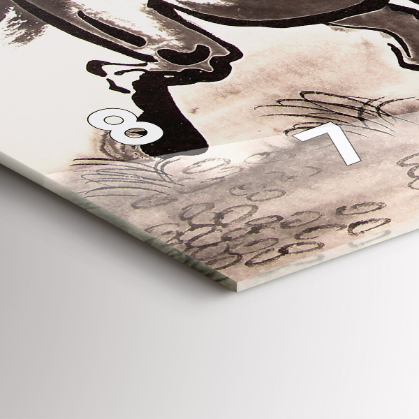 Vízszintes üvegóra Vágtató lovak