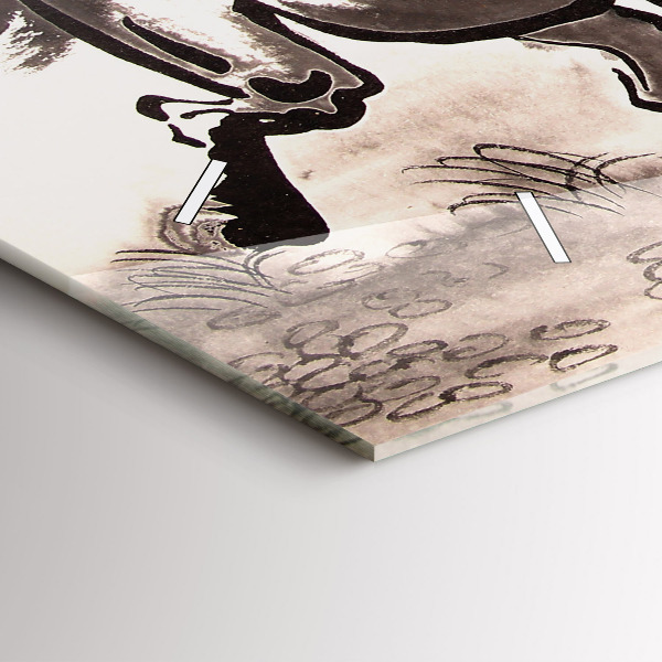 Vízszintes üvegóra Vágtató lovak