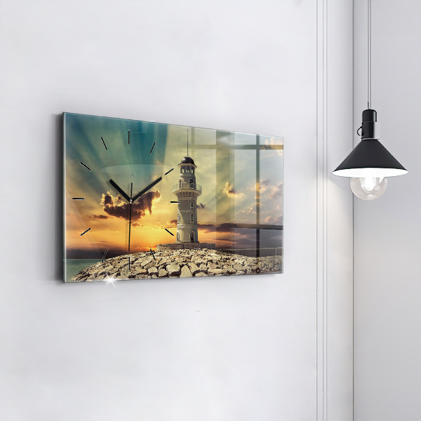 Vízszintes üvegóra Világítótorony A Tengeren