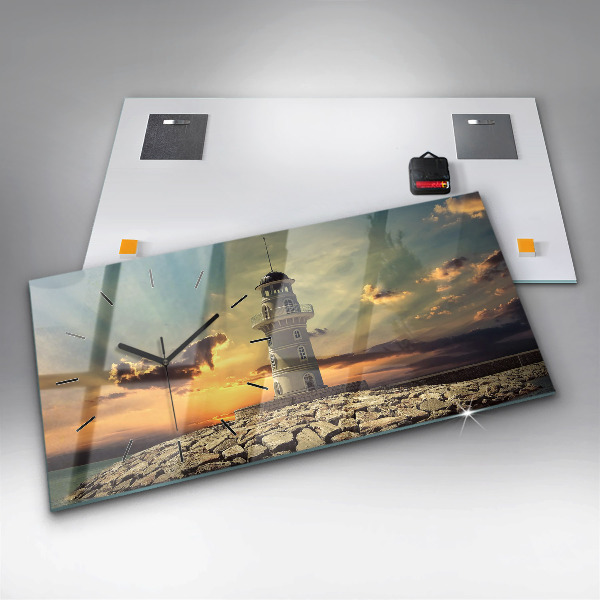 Vízszintes üvegóra Világítótorony A Tengeren