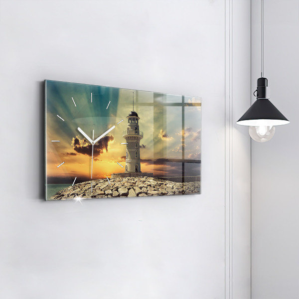 Vízszintes üvegóra Világítótorony A Tengeren