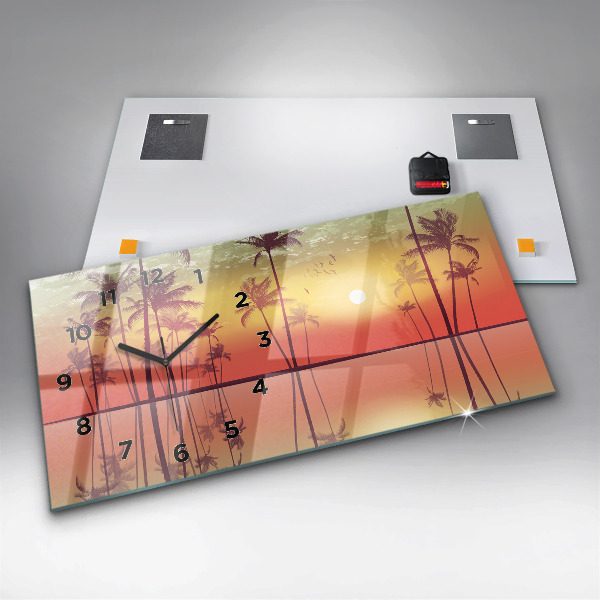 Vízszintes üvegóra Trópusi pálmafák