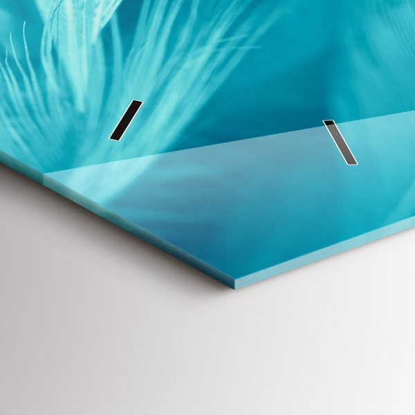 Vízszintes üvegóra Zöld türkiz vintage