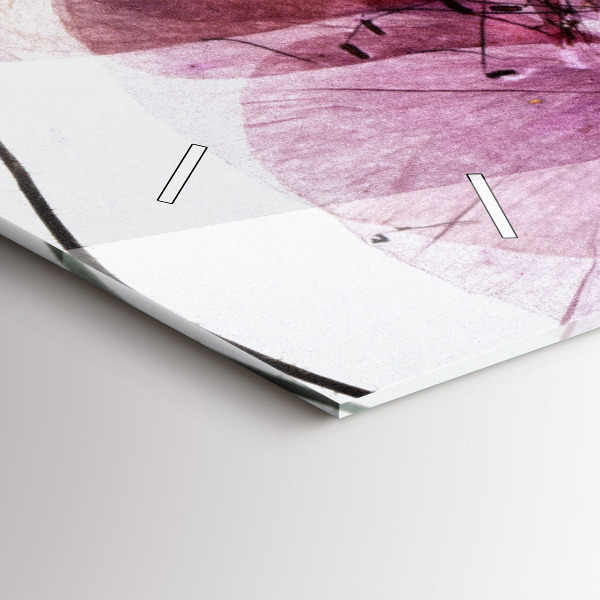 Vízszintes üvegóra Száraz mák Virágok