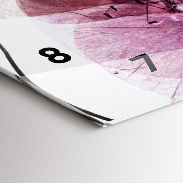 Vízszintes üvegóra Száraz mák Virágok