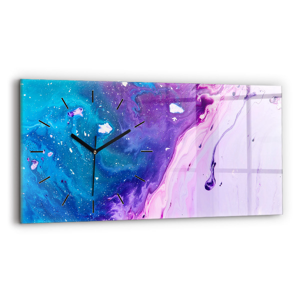 Vízszintes üvegóra Színes háttér