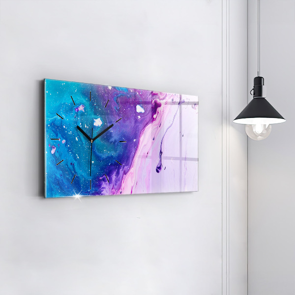 Vízszintes üvegóra Színes háttér