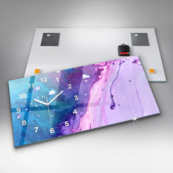 Vízszintes üvegóra Színes háttér