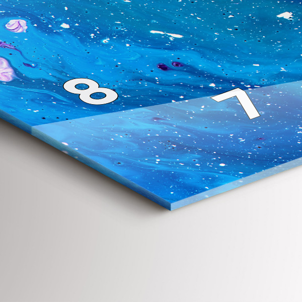 Vízszintes üvegóra Színes háttér